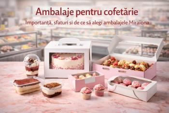 Ambalaje pentru cofetărie - importanță, sfaturi și cum alegi soluțiile potrivite pentru produsele dulci